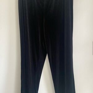 Peter Nygard Luxurious Black Velvet Pants